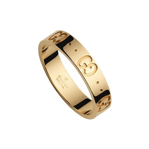 icon ring in yellow gold gucci|gucci textured icon ring.